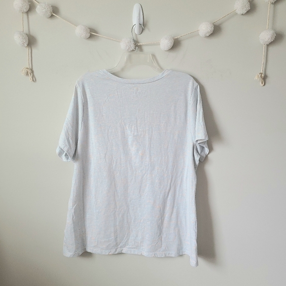 Old Navy Blue And Orange Heathered Short Sleeve Tee Shirt Size XXL - Picture 5 of 6